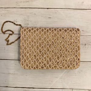 Vintage Style Gold Evening Clutch